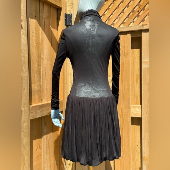 🆕 RAT & BOA 🧿 NWOT Lui Sheer Mesh Long Sleeve Mini Dress, Black - Sz XXS - Picture 8 of 14